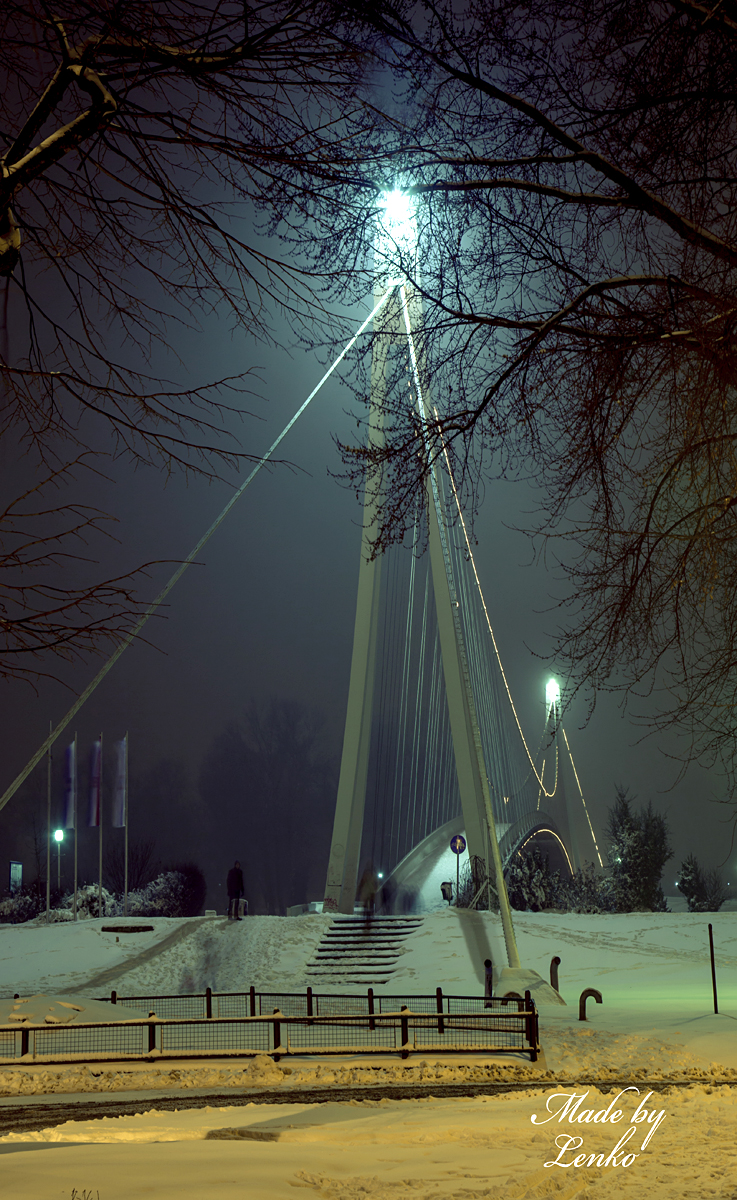 Most zimi..

Foto: Lenko Kurtek

Kljune rijei: most zimi zima snijeg noc